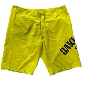 Oakley men’s yellow board shorts size 38